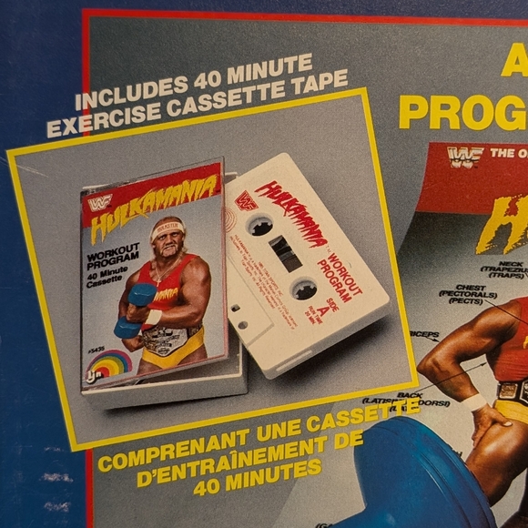 Vtg 1985 WWF Hulk Hogan's Hulkamania Deluxe Workout Set Brand New/Sealed. LJN - Picture 6 of 17